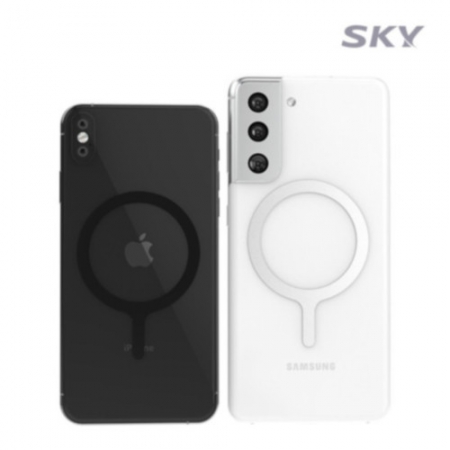 스카이 웰 맥세이프 호환 스마트폰 플레이트 자석 스티커 메탈 링 5p 세트 #4