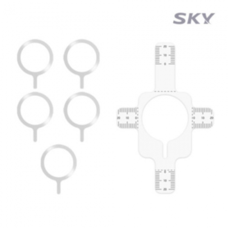 스카이 웰 맥세이프 호환 스마트폰 플레이트 자석 스티커 메탈 링 5p 세트 #6