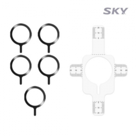 스카이 웰 맥세이프 호환 스마트폰 플레이트 자석 스티커 메탈 링 5p 세트 #7