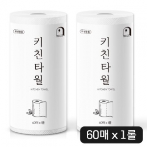 오늘의 쉼표 키친타올 60매 x 1롤
