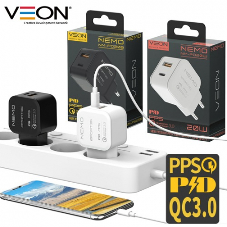 베온 네모 PD 20W PPS 듀얼 2포트 초고속 가정용 충전기 케이블미포함 #3