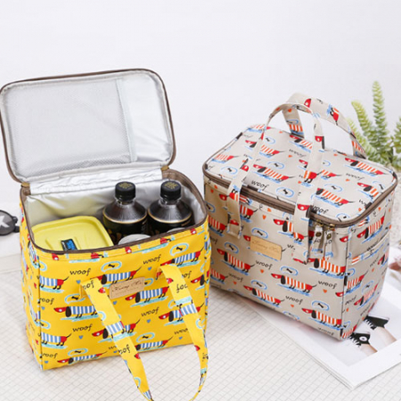 패턴 지퍼형 쿨러백 보온보냉백 매직 아이스박스 #2