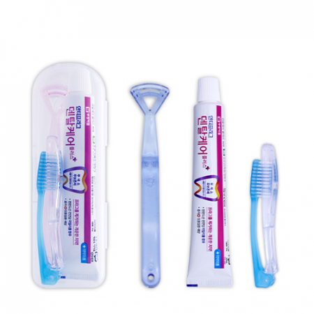 접이식 칫솔치약세트 13호 (안티프라그치약,접이식칫솔,혀클리너) #2