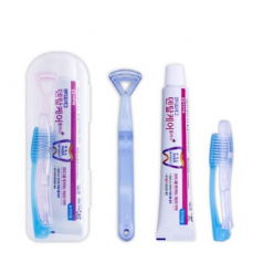 접이식 칫솔치약세트 13호 (안티프라그치약,접이식칫솔,혀클리너)