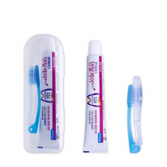 접이식 칫솔치약세트 12호 (안티프라그치약,접이식칫솔)