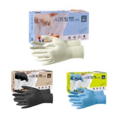 튼튼 니트릴 장갑 100매 / 고무장갑
