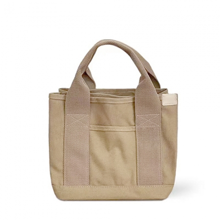 룩앳걸 캔버스 미니 스퀘어 토트 텀블러 에코백 #6