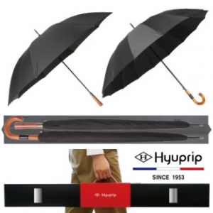 협립 70 갤럭시 16K 원목곡자 우산+70 슈트 블랙 원목손 우산- 장우산 2P 세트