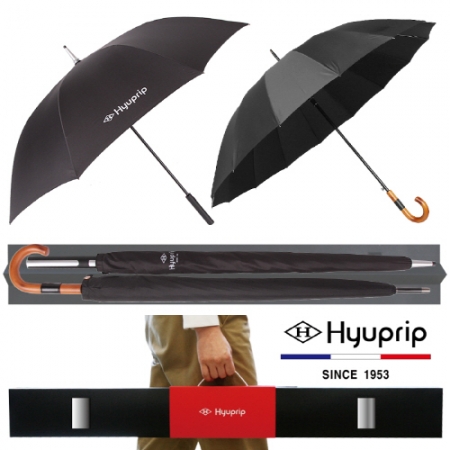 협립 70 고밀도 튼튼한 우산+70 갤럭시 16K 원목 곡자 우산- 장우산 2P 세트 #2