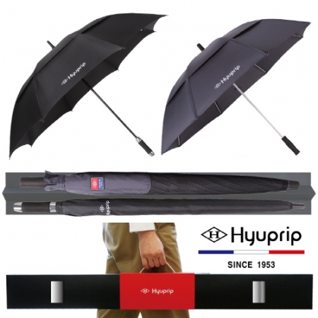 협립 75 비즈니스 이중방풍 우산+65 네이비 이중방풍 우산- 골프장우산 2P 세트 #2