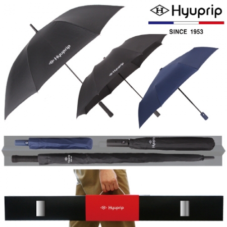 협립 70 시크 블랙 우산 +2단 심플 우산+3단 모던 완전자동 우산 - 패밀리 우산 3P 세트 #2