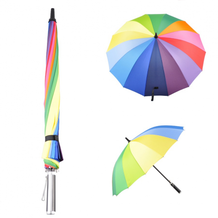 60 무지개일자 우산 개업식 판축물 납품용 #2