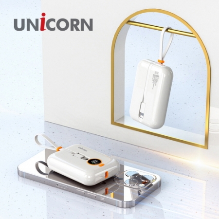 유니콘 대용량 10, 000mAh C타입, 8핀 동시 충전가능 잔량 LED표시 PB-VC100 #4