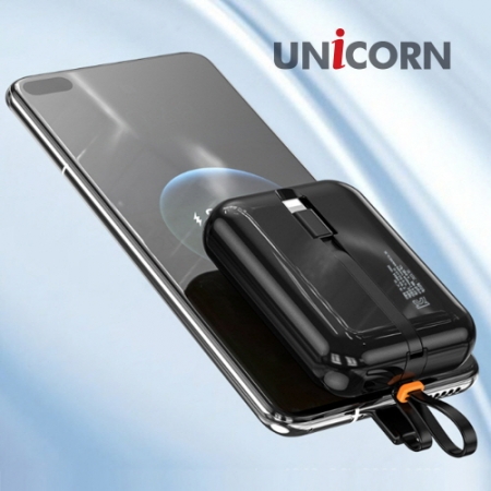 유니콘 대용량 10, 000mAh C타입, 8핀 동시 충전가능 잔량 LED표시 PB-VC100 #3