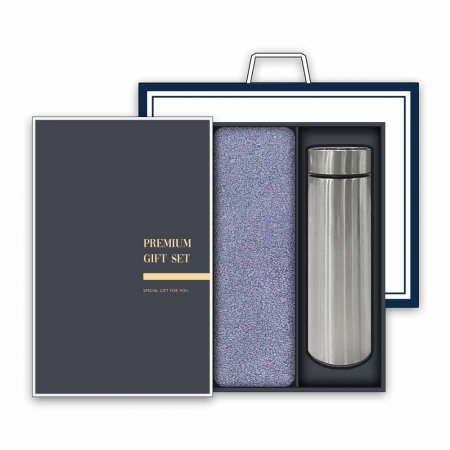 송월 프리미엄 텀블러 세트(40수 160g 타올 1매 + 스마트텀블러 500ml 1개) #2
