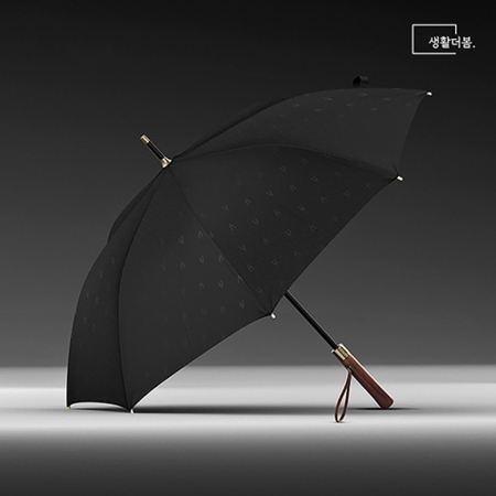 생활더봄 OLYCAT 8K 사슴패턴 우드그립 초대형 프리미엄 골프 자 동장우산 #4