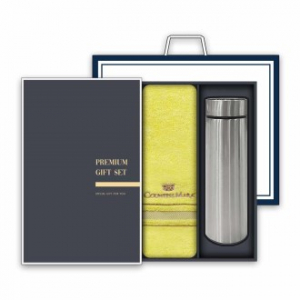 송월 프리미엄 텀블러 세트(CM 센치 타올 1매 + 스마트텀블러 500ml 1개)