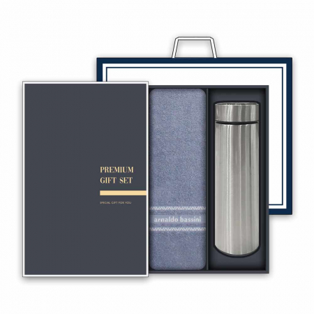 송월 프리미엄 텀블러 세트(AB 인디 타올 1매 + 스마트텀블러 500ml 1개) #2
