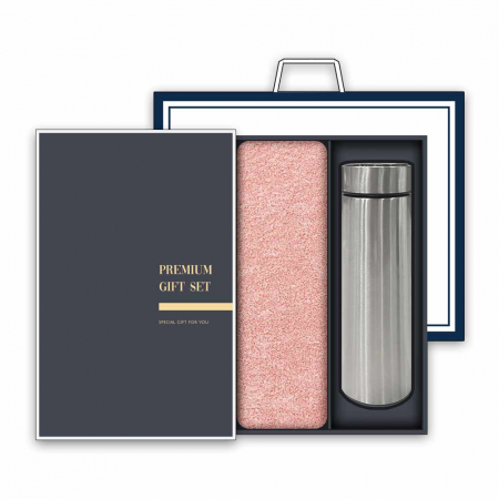 송월 프리미엄 텀블러 세트(40수 180g 타올 1매 + 스마트 텀블러 500ml 1개) #2