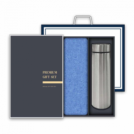 송월 프리미엄 텀블러 세트(30수 170g 타올 1매 + 스마트텀블러 500ml 1개) #2