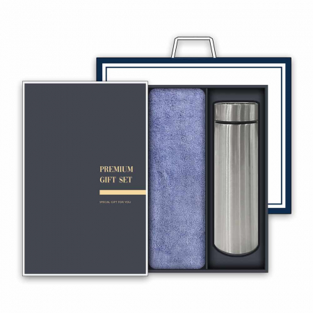송월 프리미엄 텀블러 세트(향균 40수 180g 타올 1매 + 스마트 텀블러 500ml 1개) #2