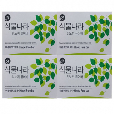 식물나라 비누 (히노끼) 100g-4p #2