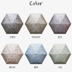 3단 납작 우양산