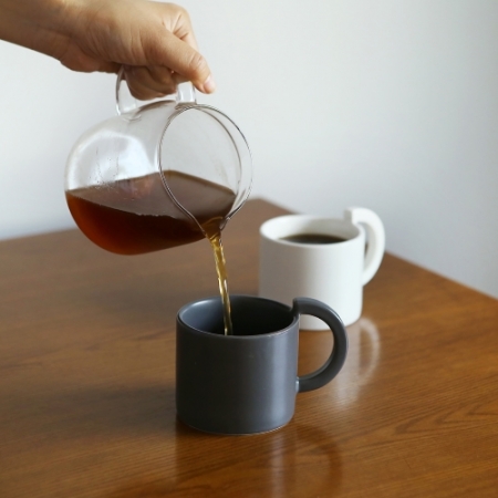 에라토 룬머그 도자기 머그컵 화이트, 차콜 #6