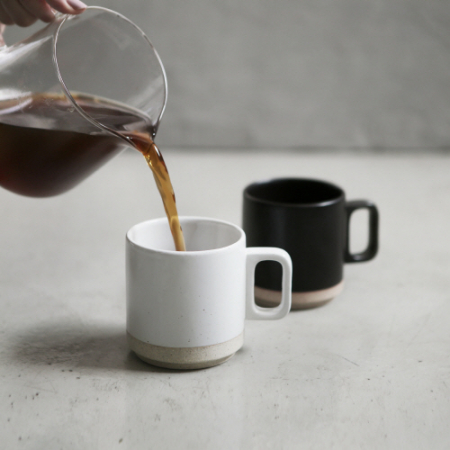 에라토 모래머그 도자기 머그컵 화이트, 블랙, 비취, 브라운 #8