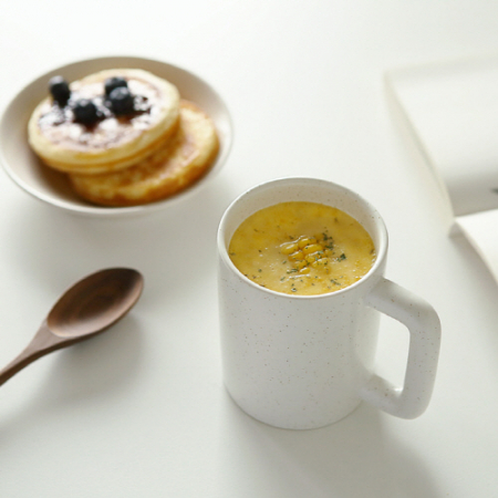 에라토 플랑머그 도자기 머그컵 플레클, 크림, 애쉬블루, 코코아 #9