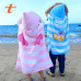 작은이미지: 아동 후드 비치타올, 유아 비치가운, 유아 샤워가운, 키즈가운, 주니어가운, 아기가운, 물놀이가운, 수영가운, 판초월 #2