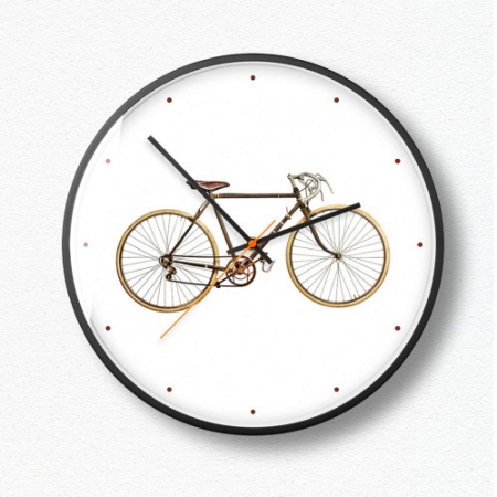 CG976 모던오피스 모던 원목무늬 거실 무소음 벽시계 #2