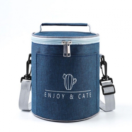 CG880 에코라이프 실용적인 원형 보온도시락 가방 (소형) #2