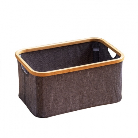 CG804 EL 원목 접이식 옥스포드 천 빨래통 (382618.5) #2