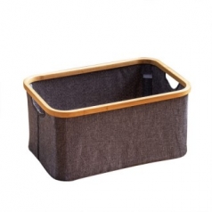 CG804 EL 원목 접이식 옥스포드 천 빨래통 (382618.5)