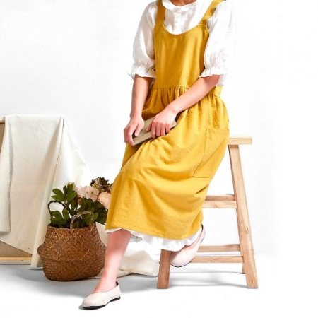 CG907 에코라이프 고급 면마 주방 꽃집 작업 앞치마 #2