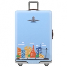 CG094 에코라이프 유즈풀 여행용캐리어 커버E (M)