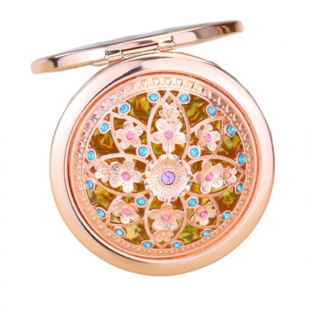 CG454 에코라이프 럭셔리 로즈골드 메이크업 양면 거울 #2