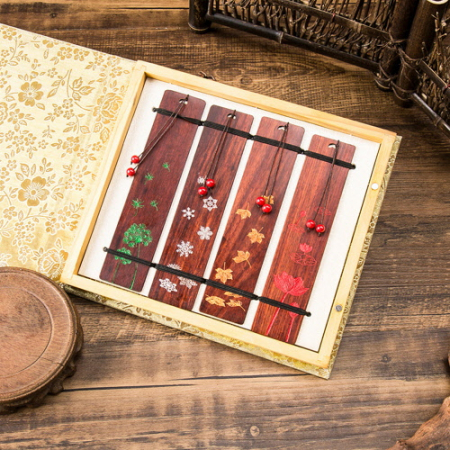 CG446 에코라이프 프리미엄 마호가니 우드 사계절 북마크 #2