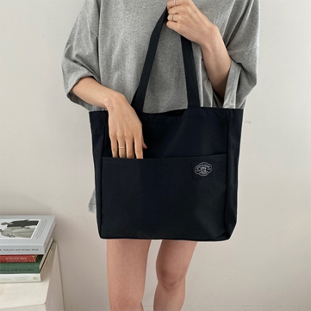 룩앳걸 더블포켓 무지 에코백 데일리백 숄더백 #4