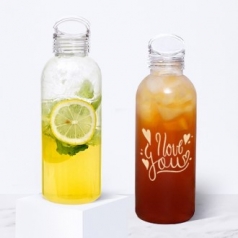 (H-163) 투명핸들 일체형 보틀 600ml