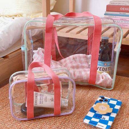 PVC 투명 방수 가방 비치 가방 (S, L사이즈) #2