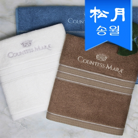 [송월타올]CM 뱀부 블록 40 155g 뱀부얀수건 1매, 기념수건 #2