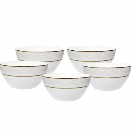 본차이나 당초문 대접 5P 세트 #2