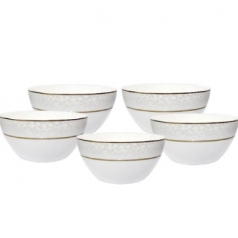 본차이나 당초문 대접 5P 세트