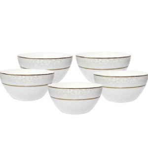 본차이나 당초문 대접 5P 세트