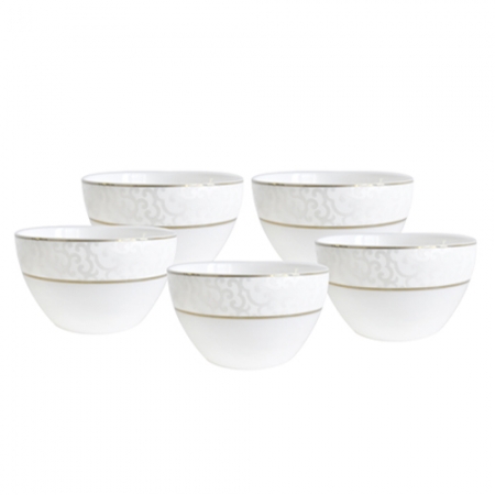 본차이나 당초문 공기 5p 세트 #2