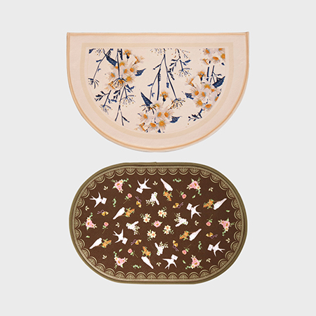 논슬립 반달형, 타원형 러그 // 맞춤제작 #2