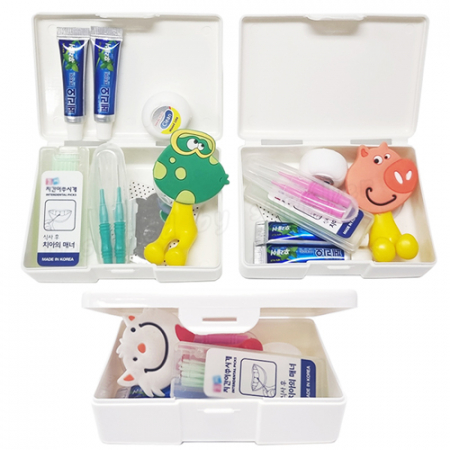 치아구급함 알뜰 3호 거울 칫솔걸이 치간칫솔 치약 세트 #3