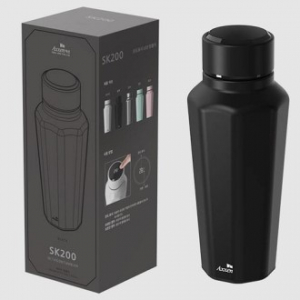 액센 SK200 대용량 온도표시 LED 옥 타곤 텀블러 (민트 / 핑크 / 화이트 / 실버 / 블랙)